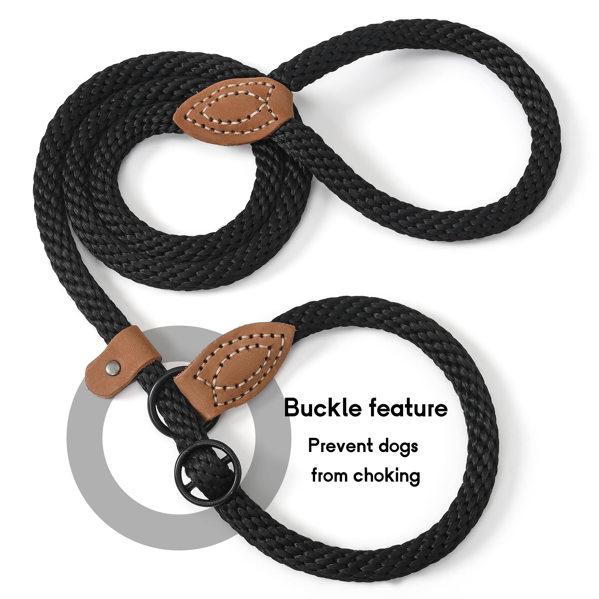 Leather Leash 10 Ft Dog Leash Lynxking Dog Leash Snap Hook Leash 6FT X 3/8