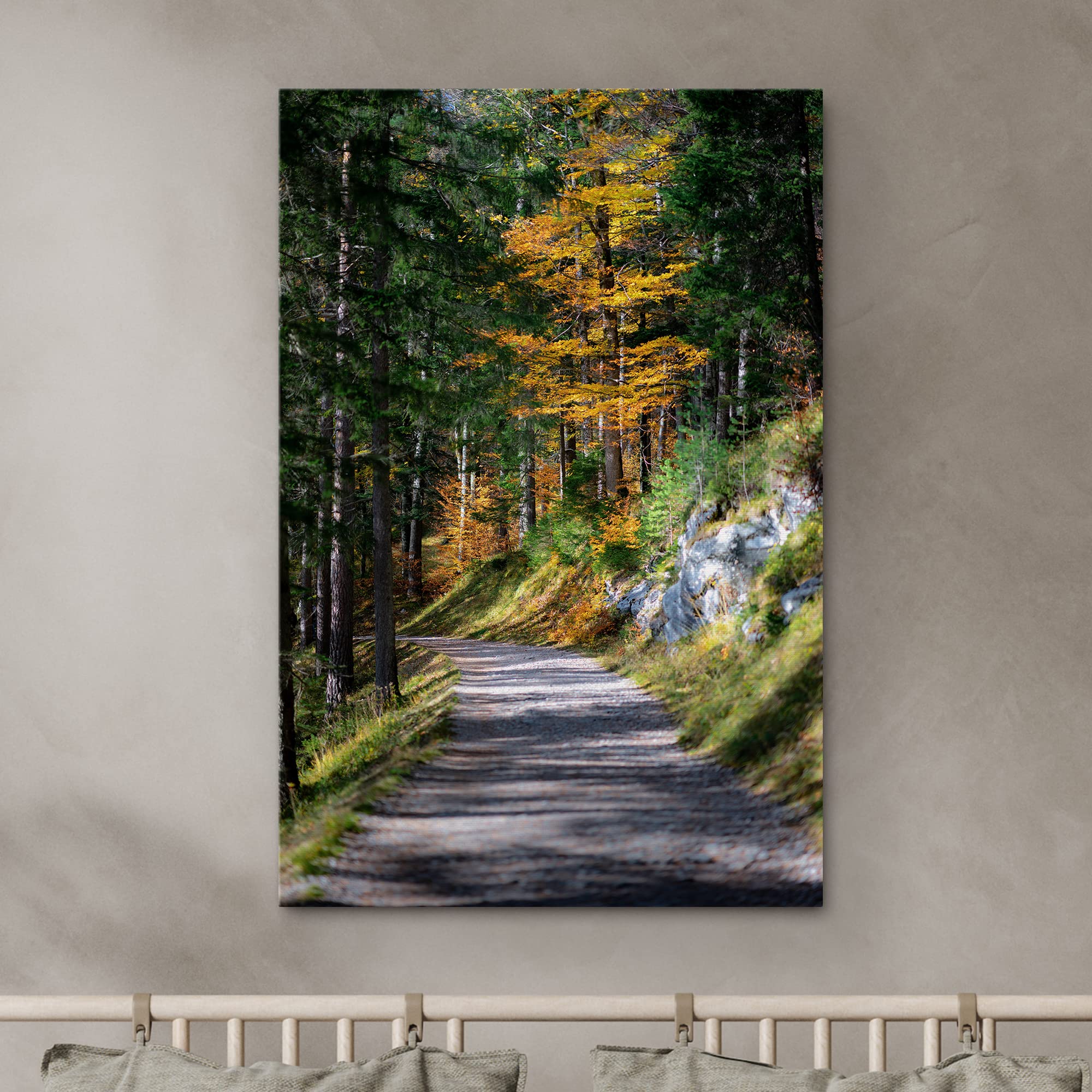 Amazon.com: SIGNWIN Canvas Wall Art Green Forest Path Nature