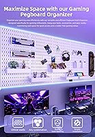 Vista 4 de Revamp Your Space With A Versatile Pegboard Kit - Effortlessly Organize Home, Office, And Gaming Setup With Customizable Hanging Solutions (White)
