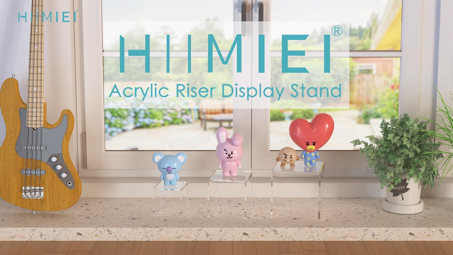 Amazon.com: HIIMIEI Clear Acrylic Display Risers 2 Sets, 3-Tier