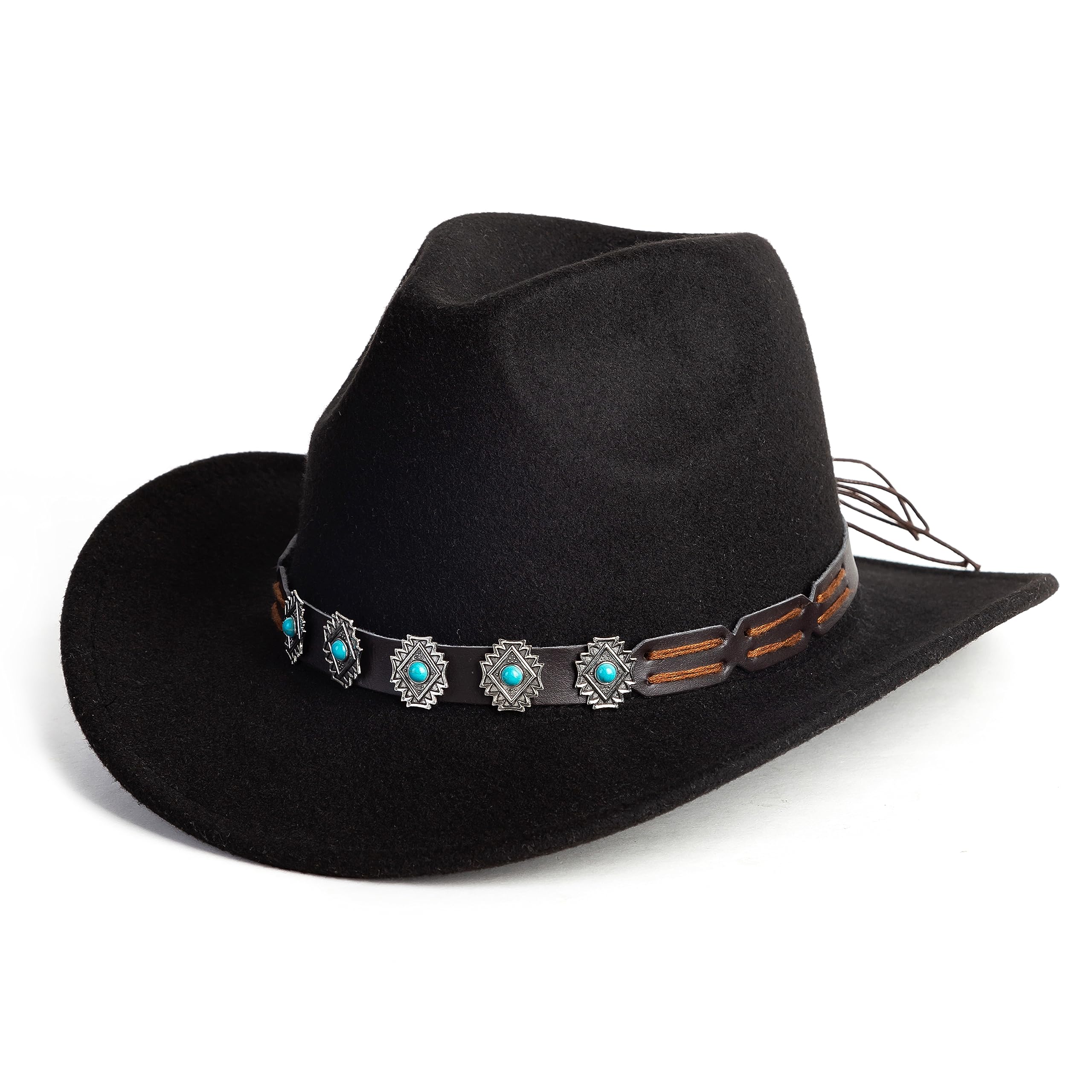LisianthusVintage Western Cowboy Hat Fedora for Men Women