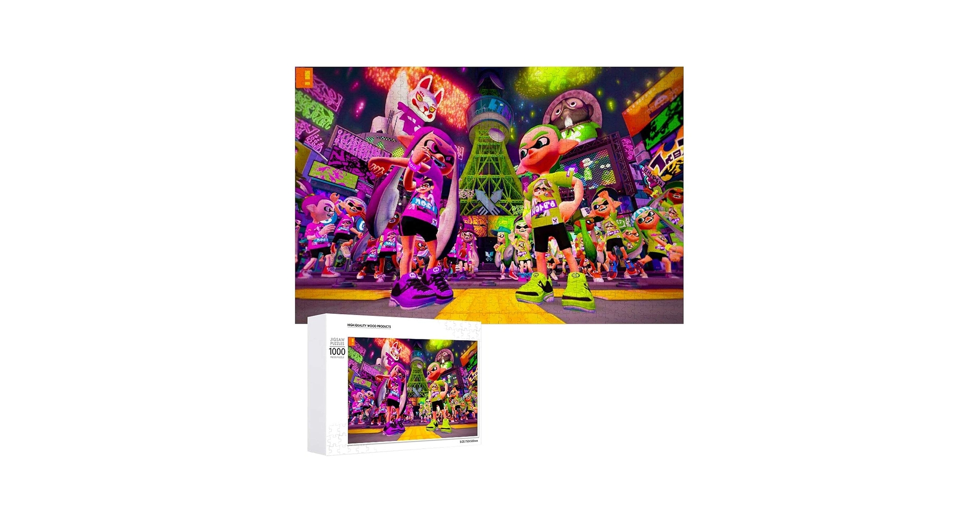 スプラトゥーン　初代　パズル　300ピース・1000ピース　未使用 スプラトゥーン ジグソーパズル ナワバリバトル 300ピース【300