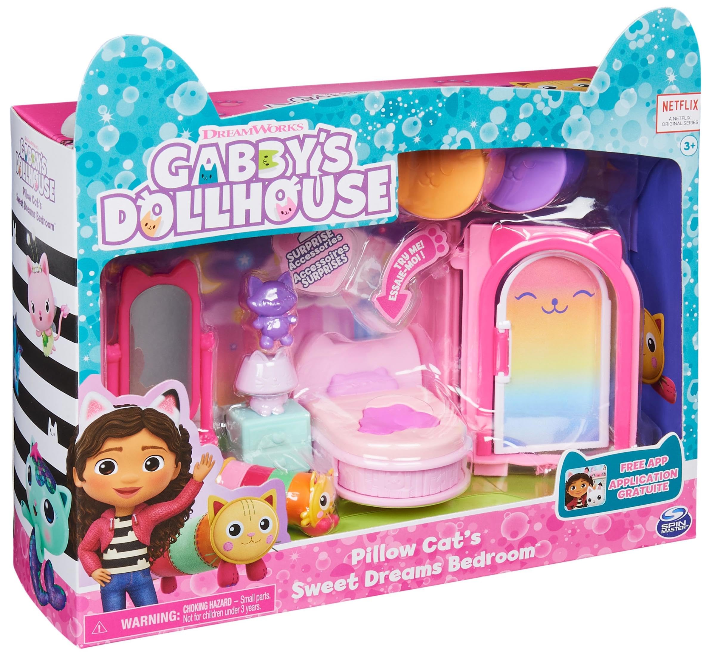 La Casa de Muñecas de Gabby - El Baño de Siregata de Gabby's Dollhouse con 1 Figura, 3 Accesorios, 2 Caja Sorpresa y 3 Muebles - Juguetes Niñas 3 Años +