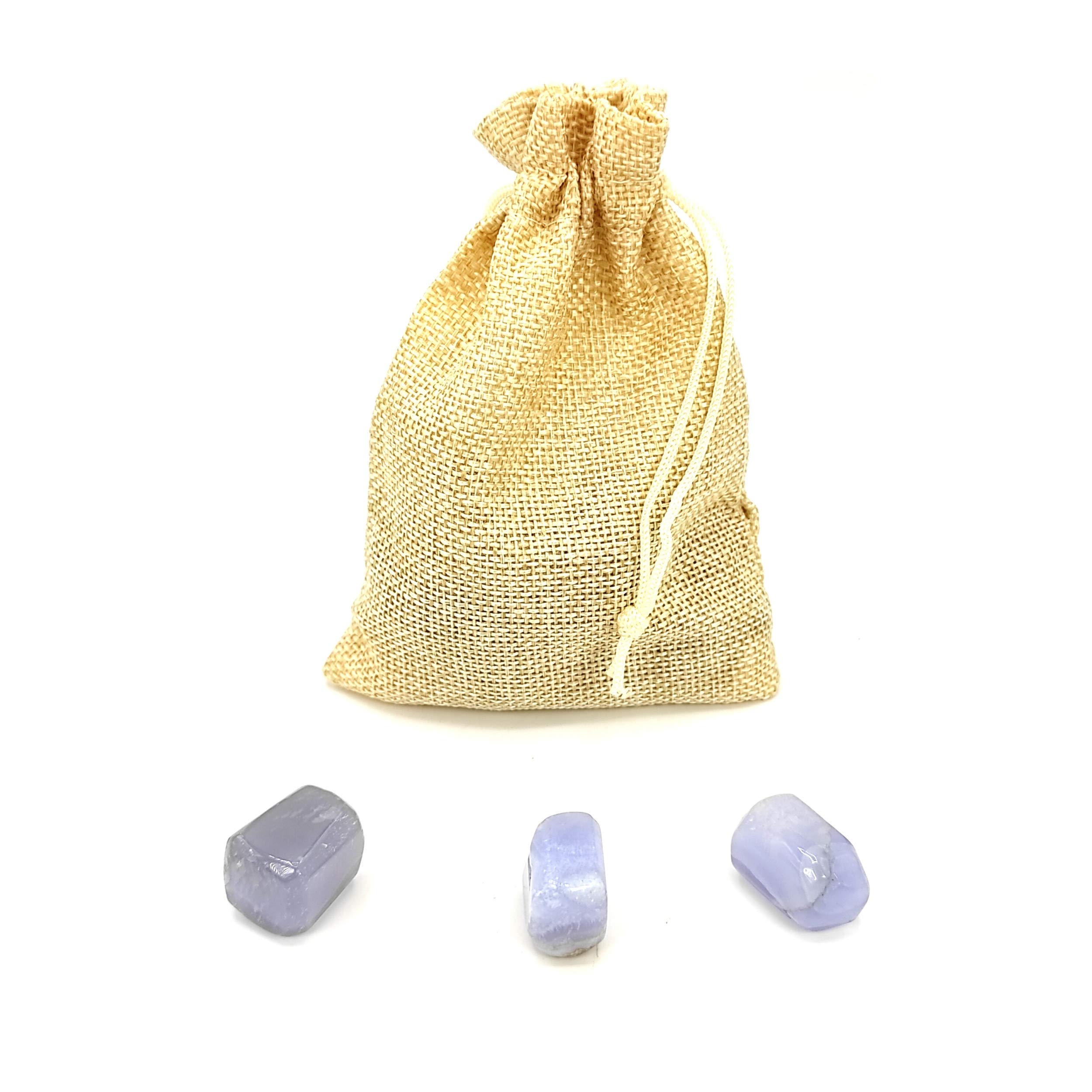 Plus Value Blue Lace Tumbled Pebbles Stone Reiki Chakra Aura Healing (50grams, Jute Bag) (B08Y925C2K) Amazon Price History, Amazon Price Tracker