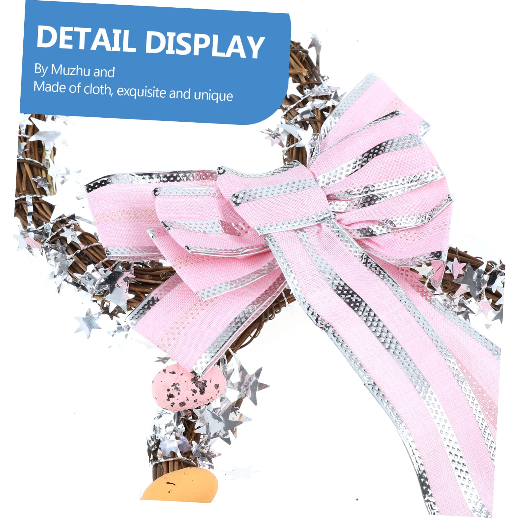 Amosfun 2 Pz Fiore Del Coniglietto Di Pasqua Figurina Decorazione Pulcino Peluche Decorazioni Turbinii Pendenti Di Pasqua Stamina Pasquale Ornamento Pasquale Rosa Rattan