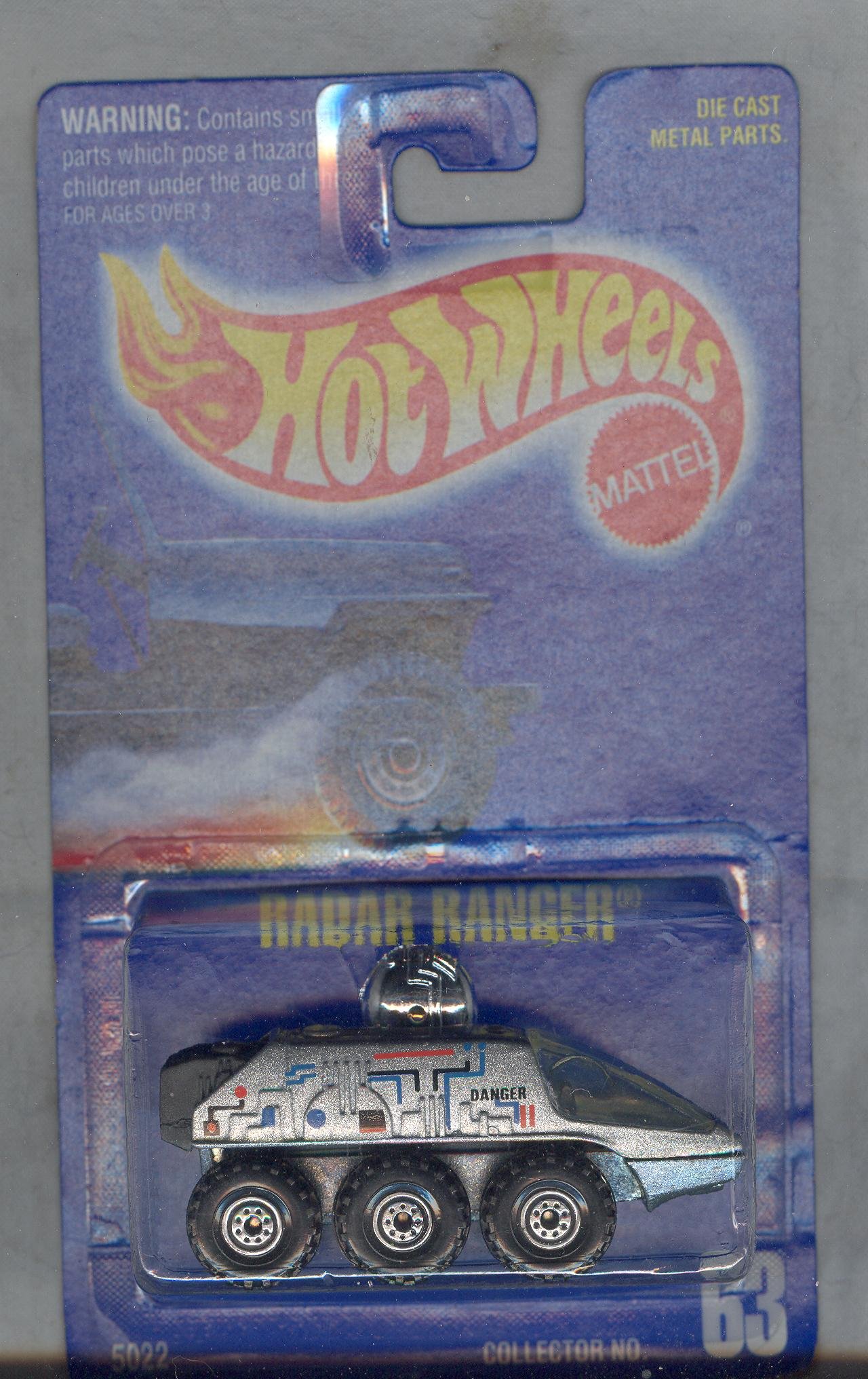 Buy Hot Wheels 199163 Radar Ranger All Blue Card 164 Scale by Hot