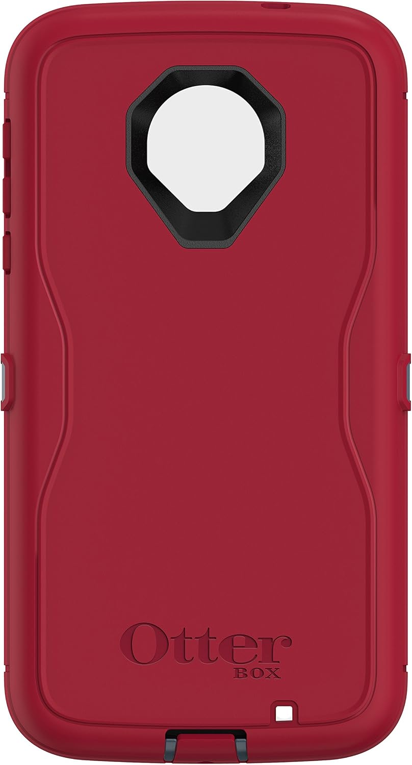 OTTERBOX Defender Series Case for Motorola Moto Z Force Droid Edition - Retail Packaging - Regal (Tempest Blue/Flame RED)