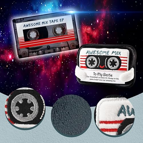 Miniatura 4 de Regalos divertidos para mejores amigas Bonita cinta de casete retro de felpa, regalos sentimentales de amistad para mejores amigas, regalo de