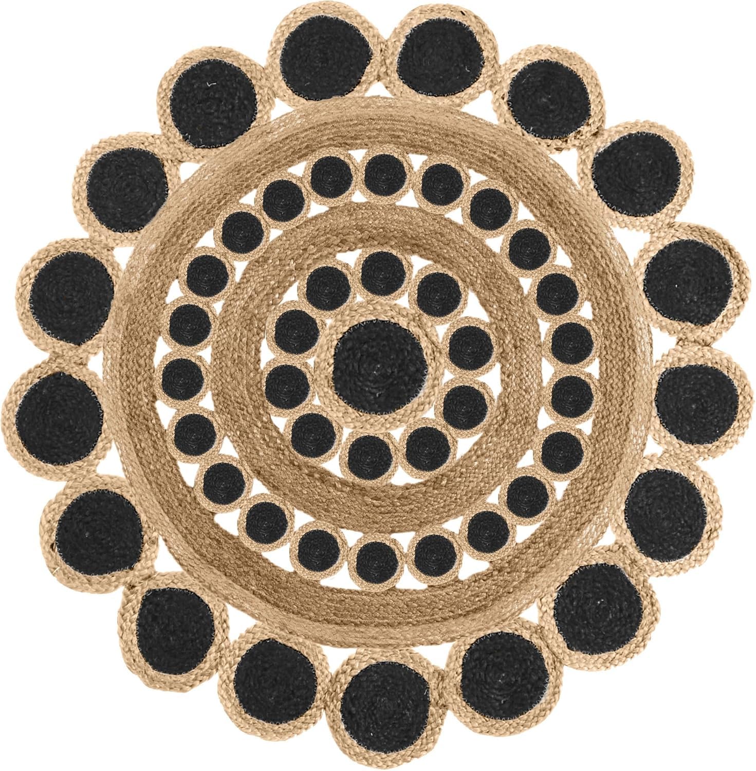 Tapis en jute naturelle haute résistance pour couloir et salon