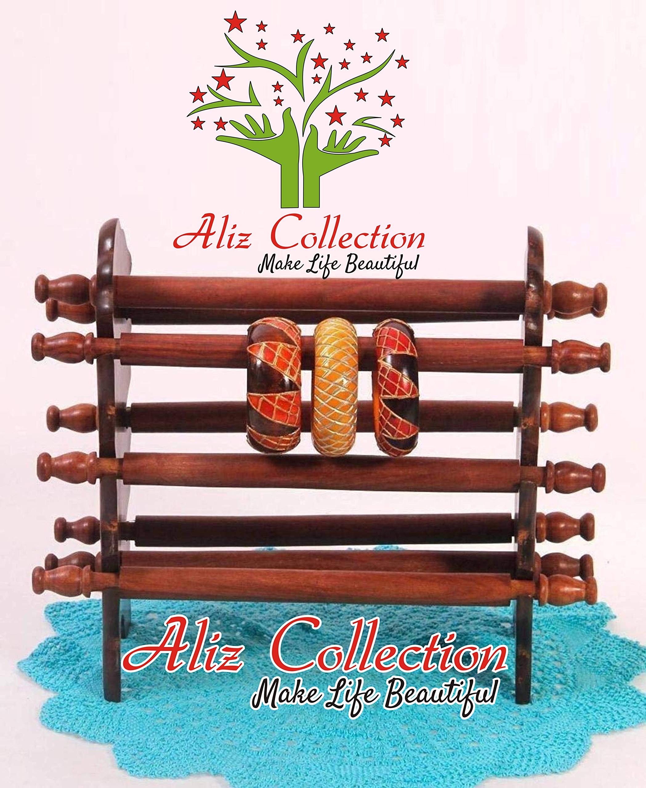 Aliz Collection Wooden Bangle Holder