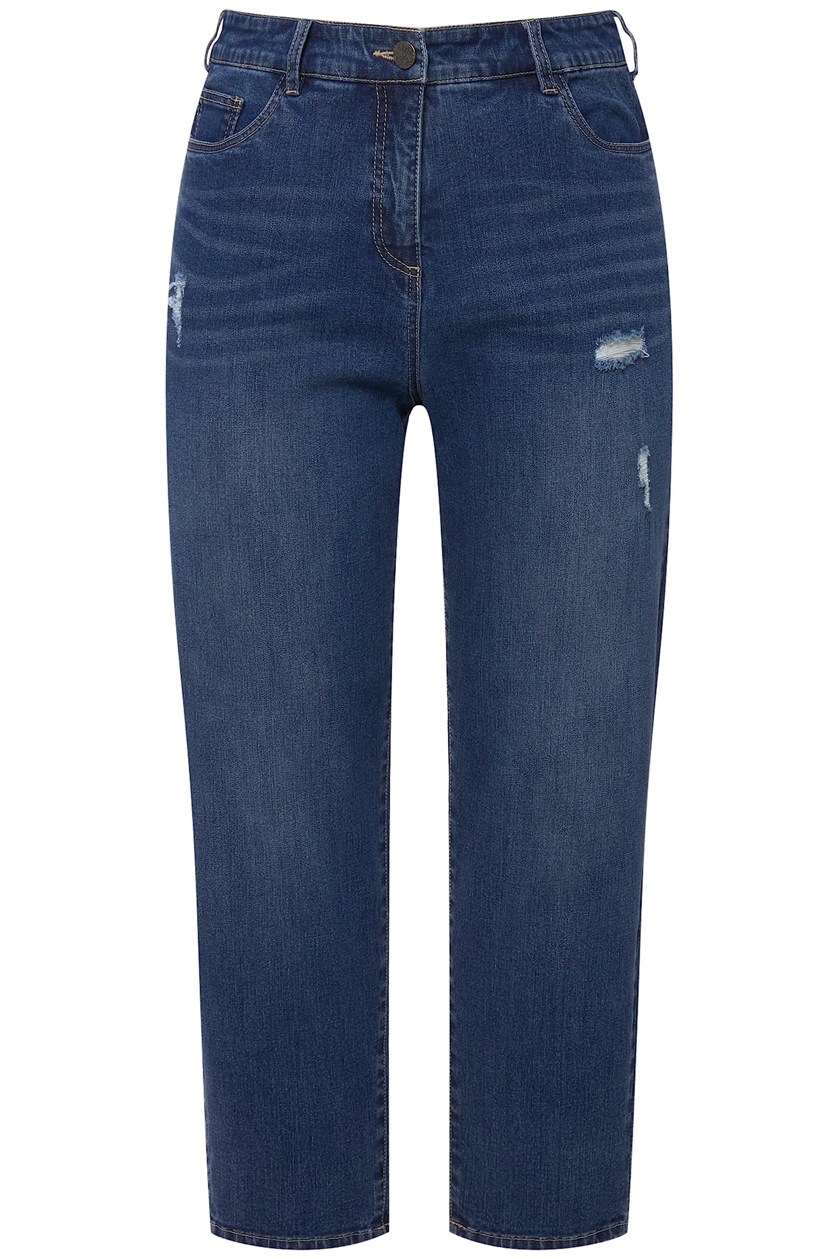 Ulla Popken Jean Maman, Bleu Denim, 44-44 Femme