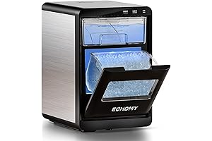 EUHOMY 44lbs/24H Pebble Ice Maker Machine