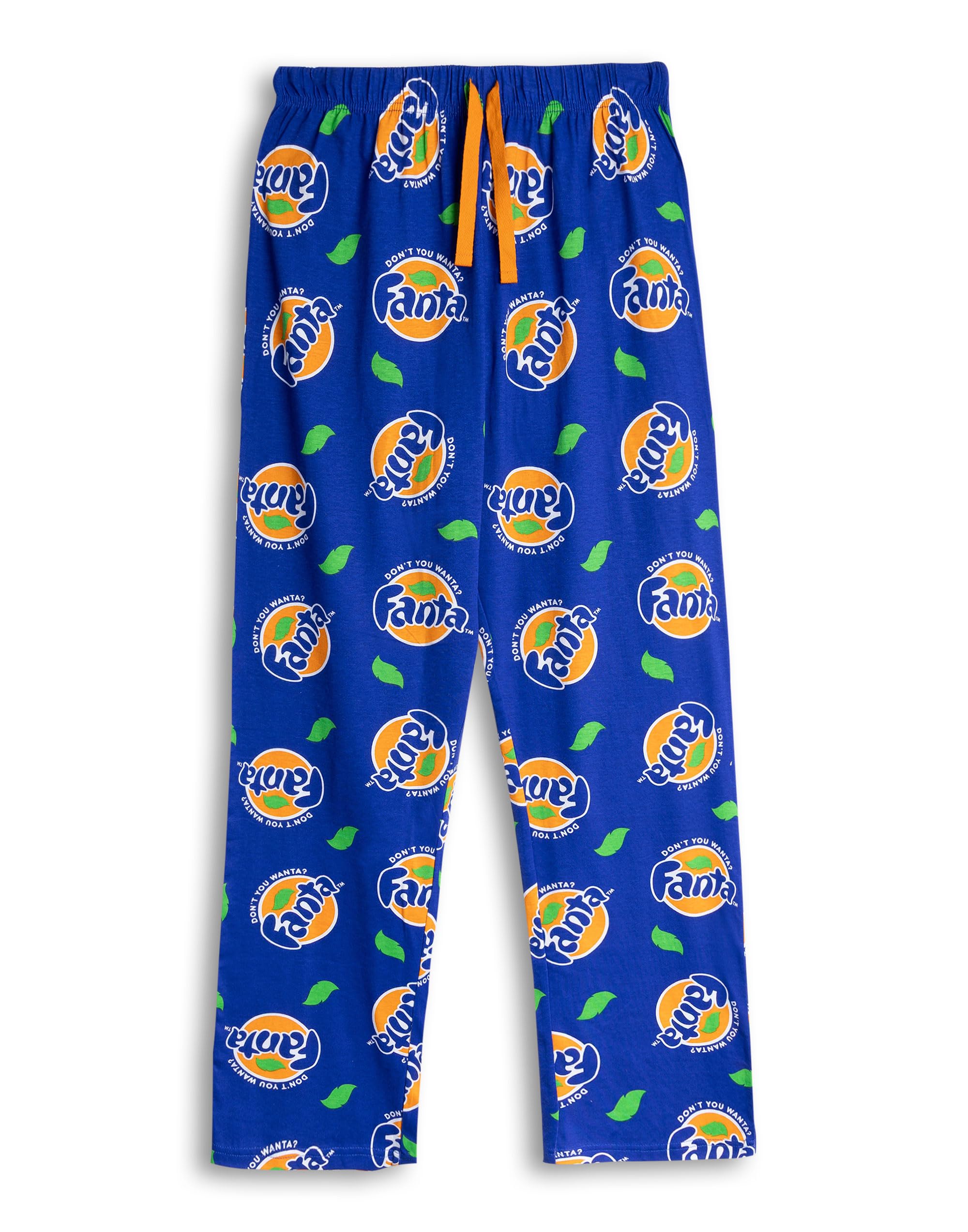 Fanta Men's Lounge Pants Small Blue Cotton