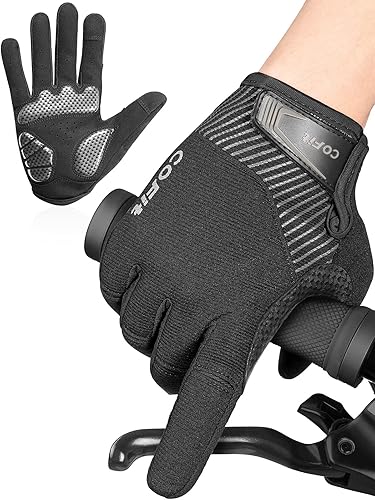 COFIT Guantes de ciclismo antideslizantes para hombres y mujeres, guantes transpirables para pantalla táctil, guantes de bicicleta de montaña para