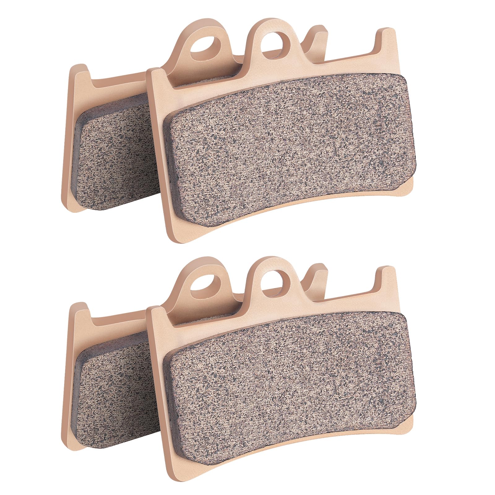 AHL 2 Pair Motocicleta Pastillas de Freno Delantero para Yamaha FZ6 Fazer S2 (Non ABS/Half Fairing/4 Piston Caliper) (4S81/4S8) 2007-2009 (Cobre sinterizado)