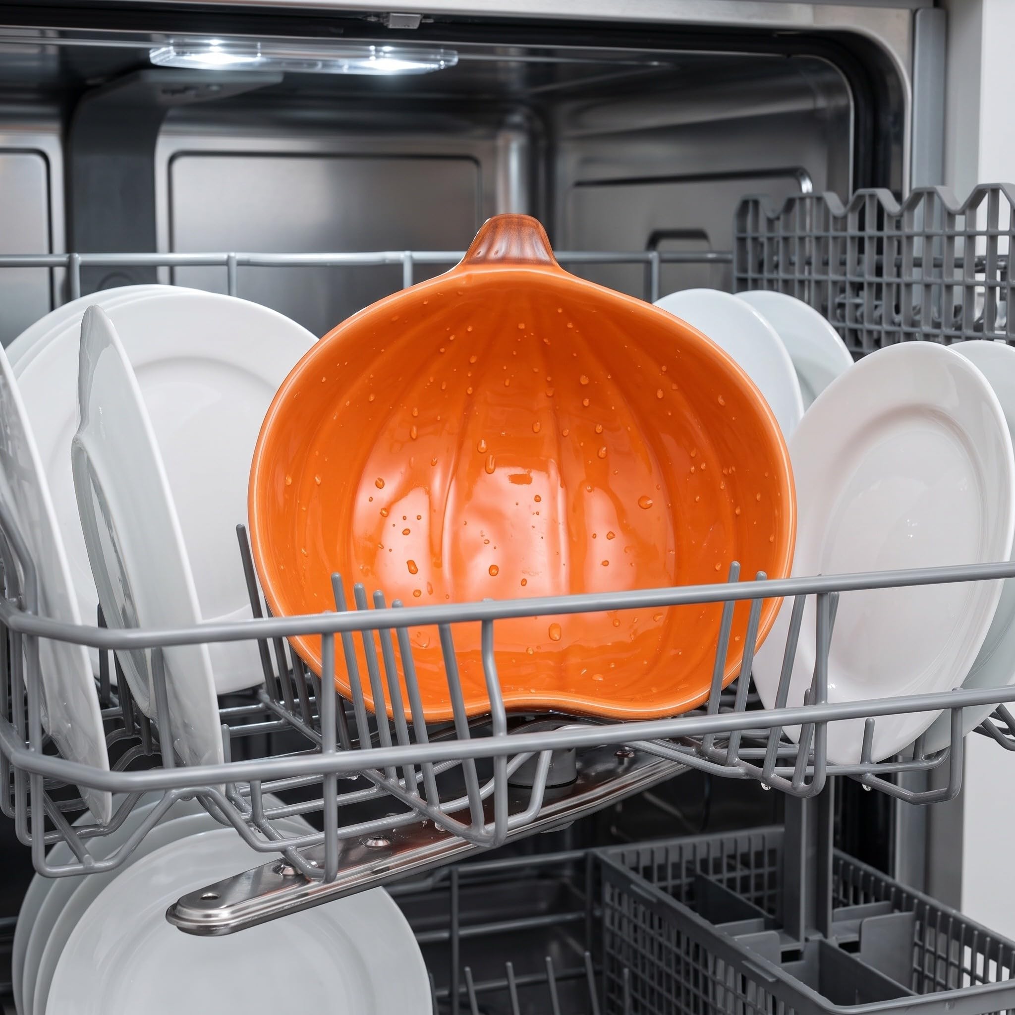 OUNONA 6 sztuk ceramicznych miseczek do maczania dyni jesiennych, małe naczynia do serwowania sosu, przypraw i przekąsek na Święto Dziękczynienia i Halloween