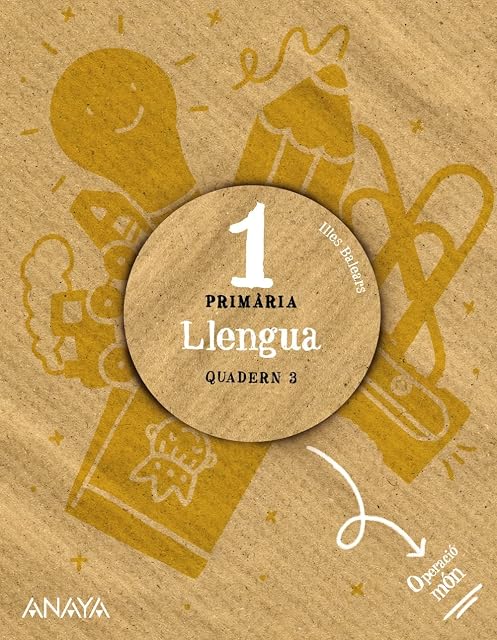 Portada de Llengua 1º Educacio Primaria Quadern 3 Illes Balears Operació Món