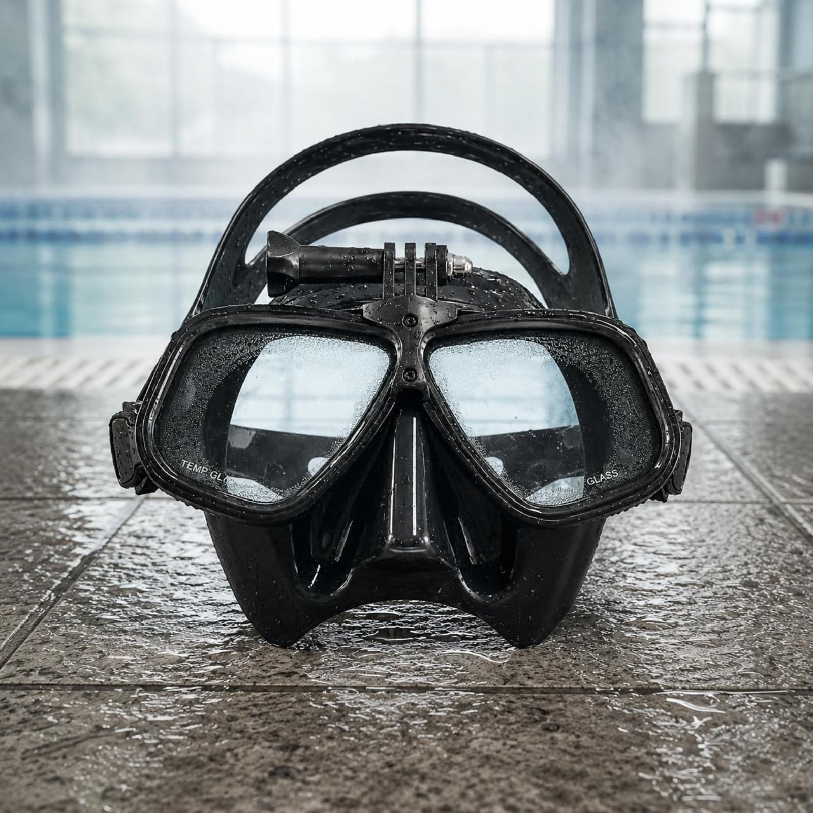 Maschera Low Volume Antiappannante Maschera Subacquea a Doppia Lente Antifog per Freediving