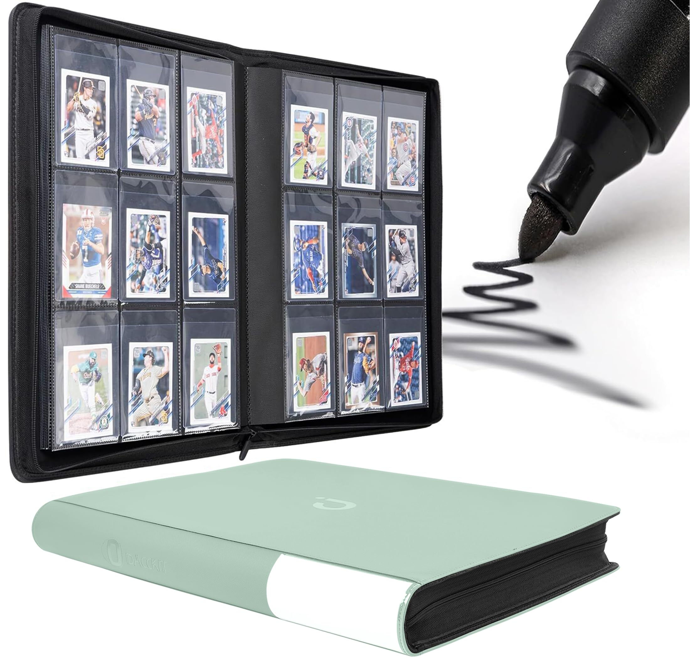 Amazon.com: D DACCKIT Semi Rigid Card Holder Binder