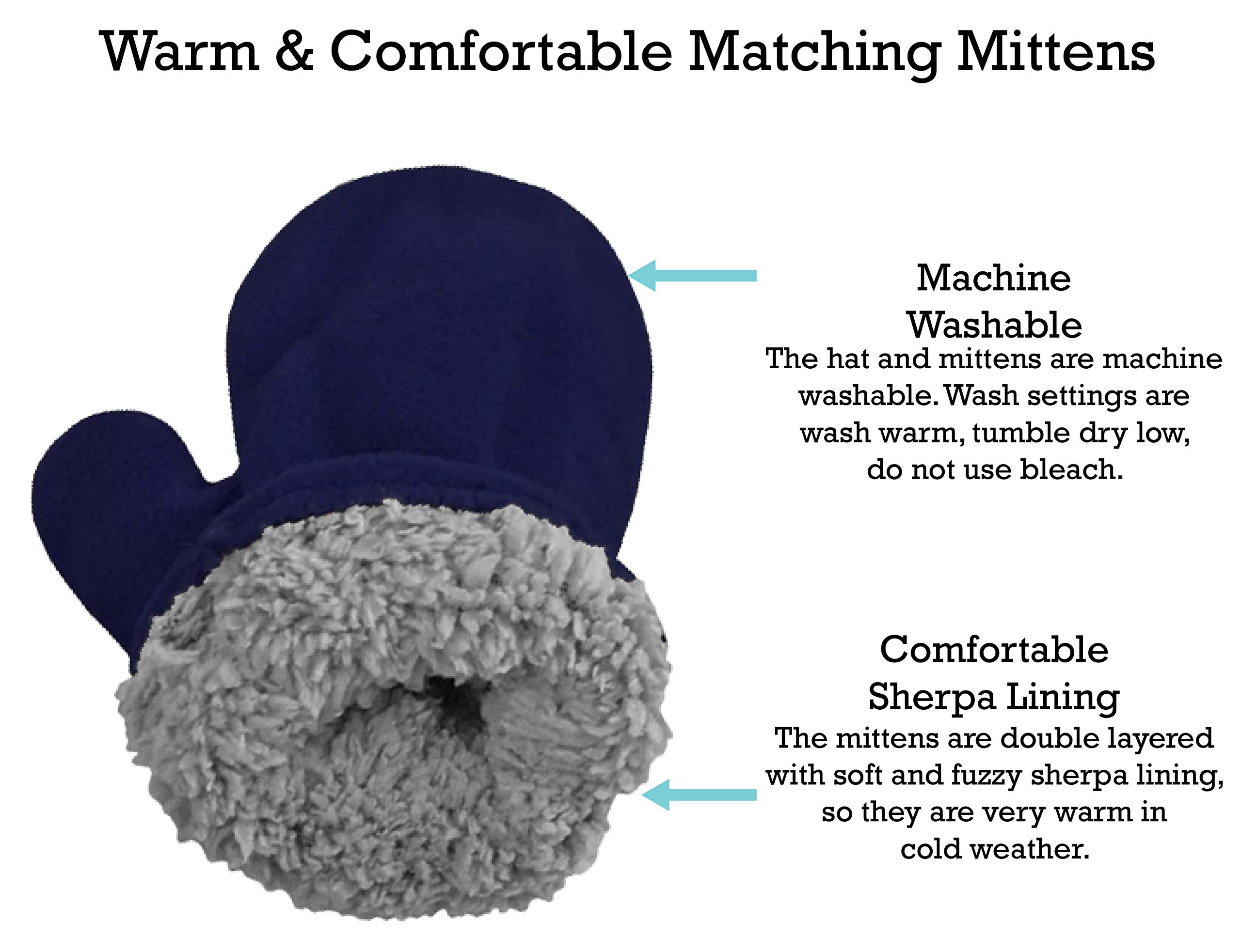 N'Ice Caps Set Cappello E Guanti In Micropile Per Bambino, Foderato In Sherpa, Design Dino, Morbido E Caldo - 2