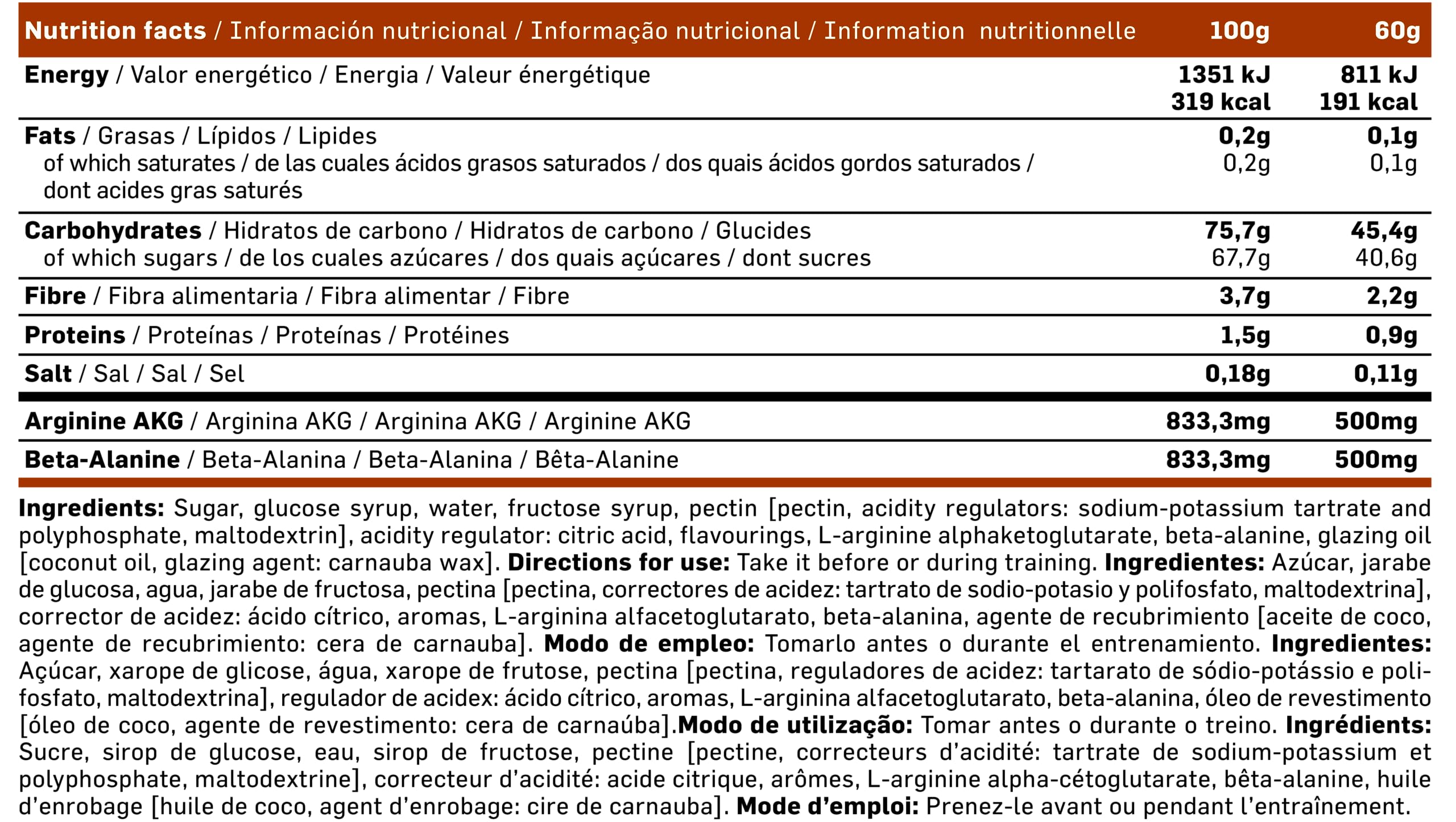 DMI Innovative Nutrition INJECT FUEL EXTEND GUMMIE - Innovadoras Barritas Energéticas con Textura de Gominola - Incrementa el Rendimiento Deportivo - Endurance (Cola)