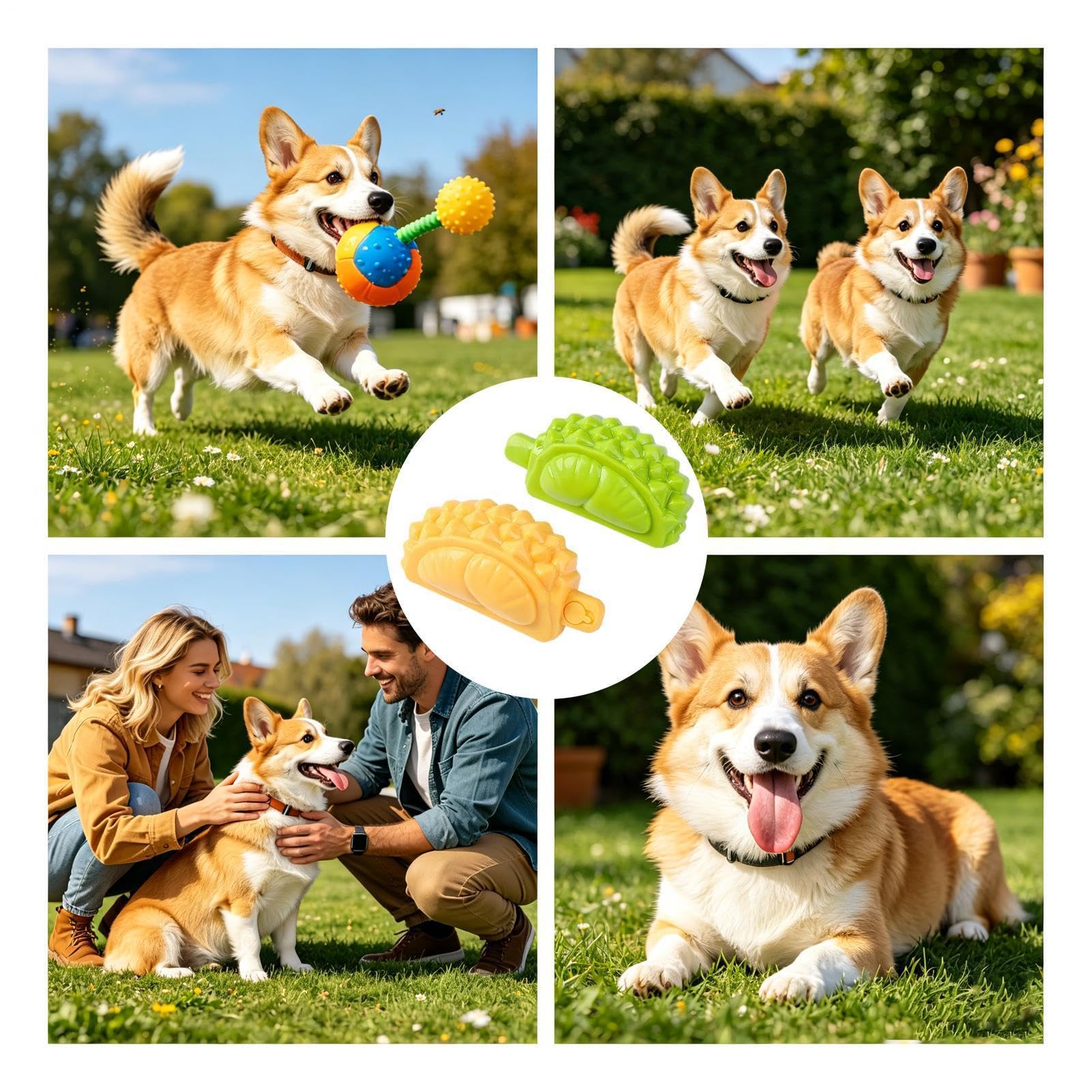 Juguetes Interactivos De Perros Resistente a mordeduras, resistente a | Juguete masticable de cachorro Para razas pequeñas, medianas y grandes, interior, exterior, hogar, céspe