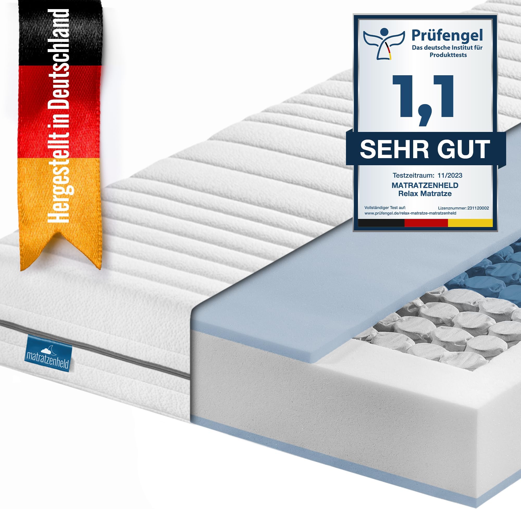 Amazon.de: BELVANDEO I Orthopädische Kaltschaummatratze mit 7-Zonen ...