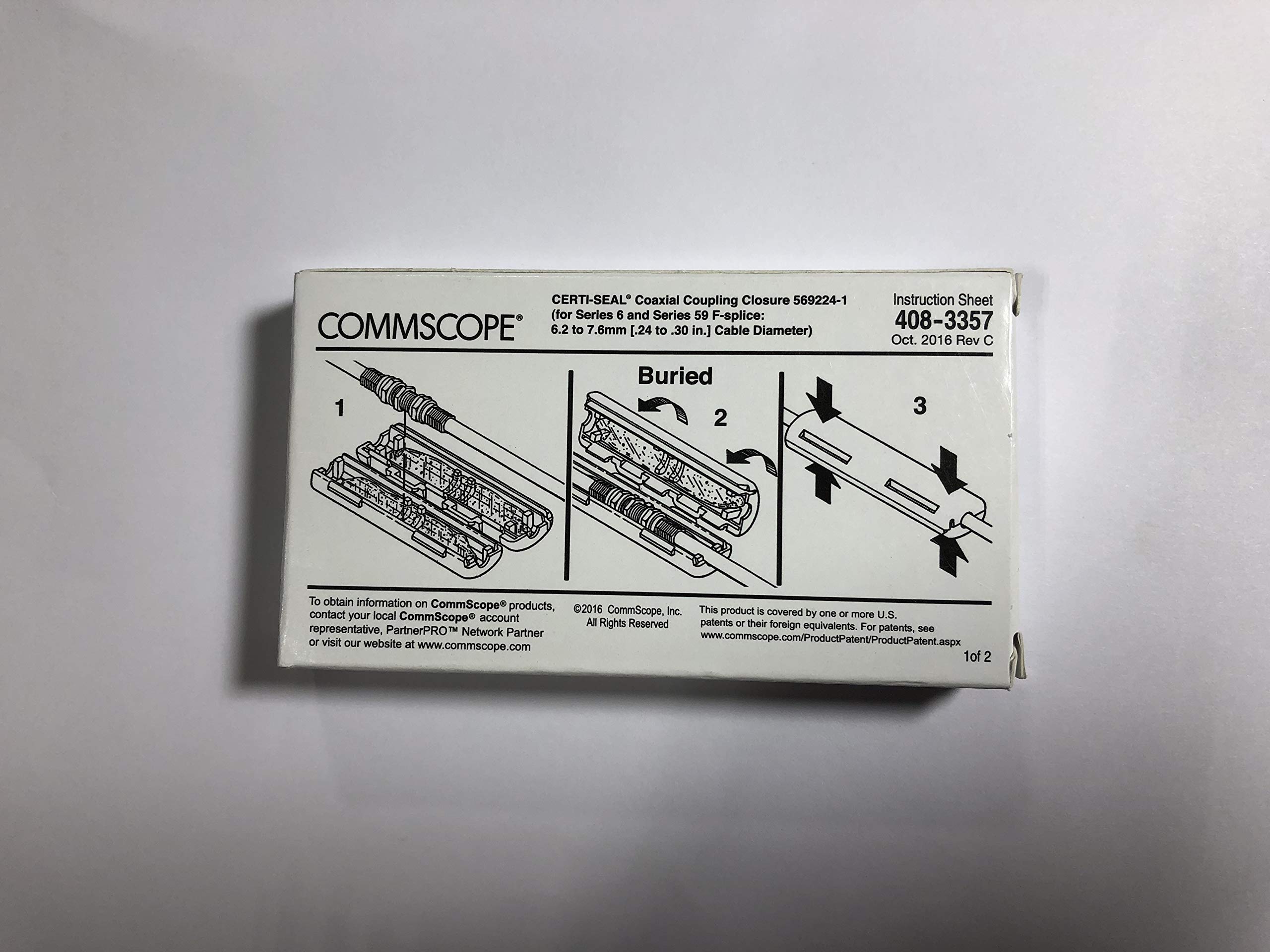 Tyco/Commscope CPGI-569224-1K RG6 F Cable Splice Kit