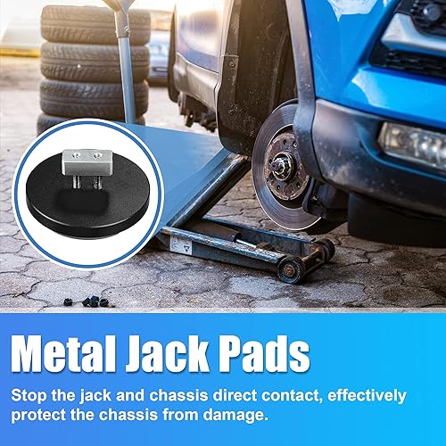 Miniatura 3 de X AUTOHAUX 4 almohadillas de aluminio Jack Pucks para Chevrolet Corvette C5 C6 C7 C8 Z06 ZR1 1997-2021 Jack Lift Pad Jack Lift Pad Adaptador de