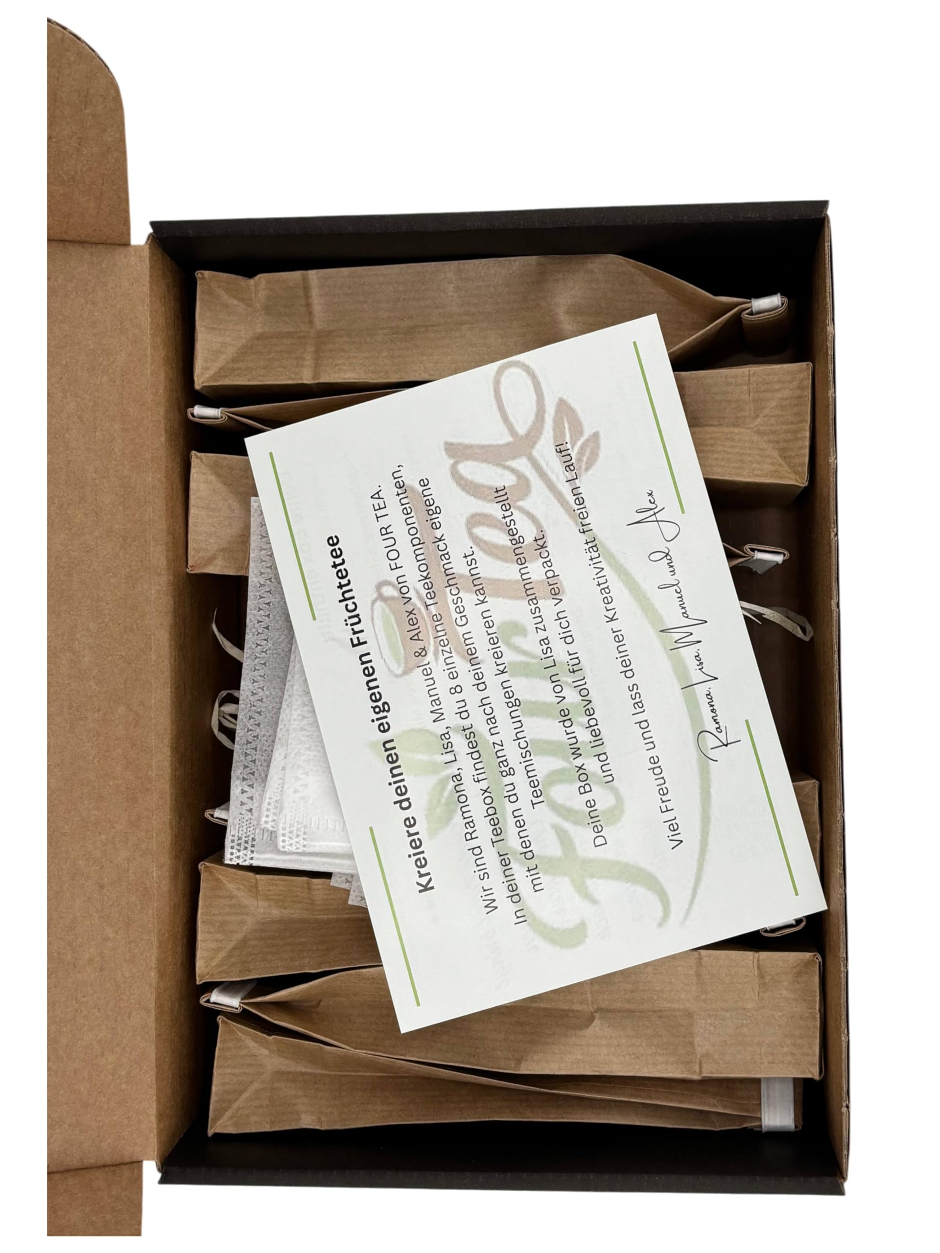 Premium Früchtetee Tee Geschenkeset DIY zum Selber Mischen inkl. 10 Teebeuteln – 8-teiliges Teeset mit ausgewählten Teesorten (Früchtetee Set)