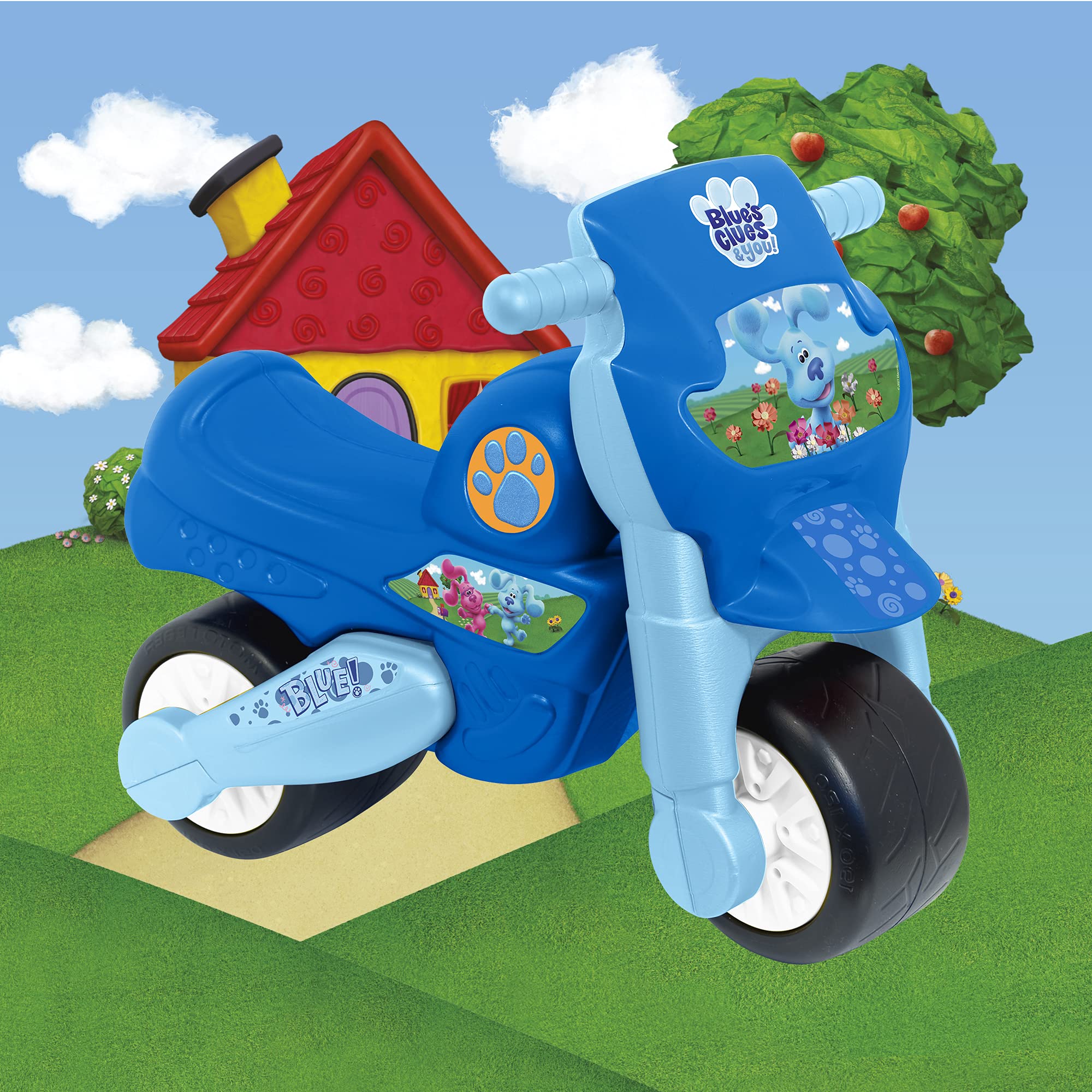 FEBER Motofeber 1 Blue Clues - correpasillos para Niñas y Niños de 18 Meses en Adelante (Famosa 800013301)
