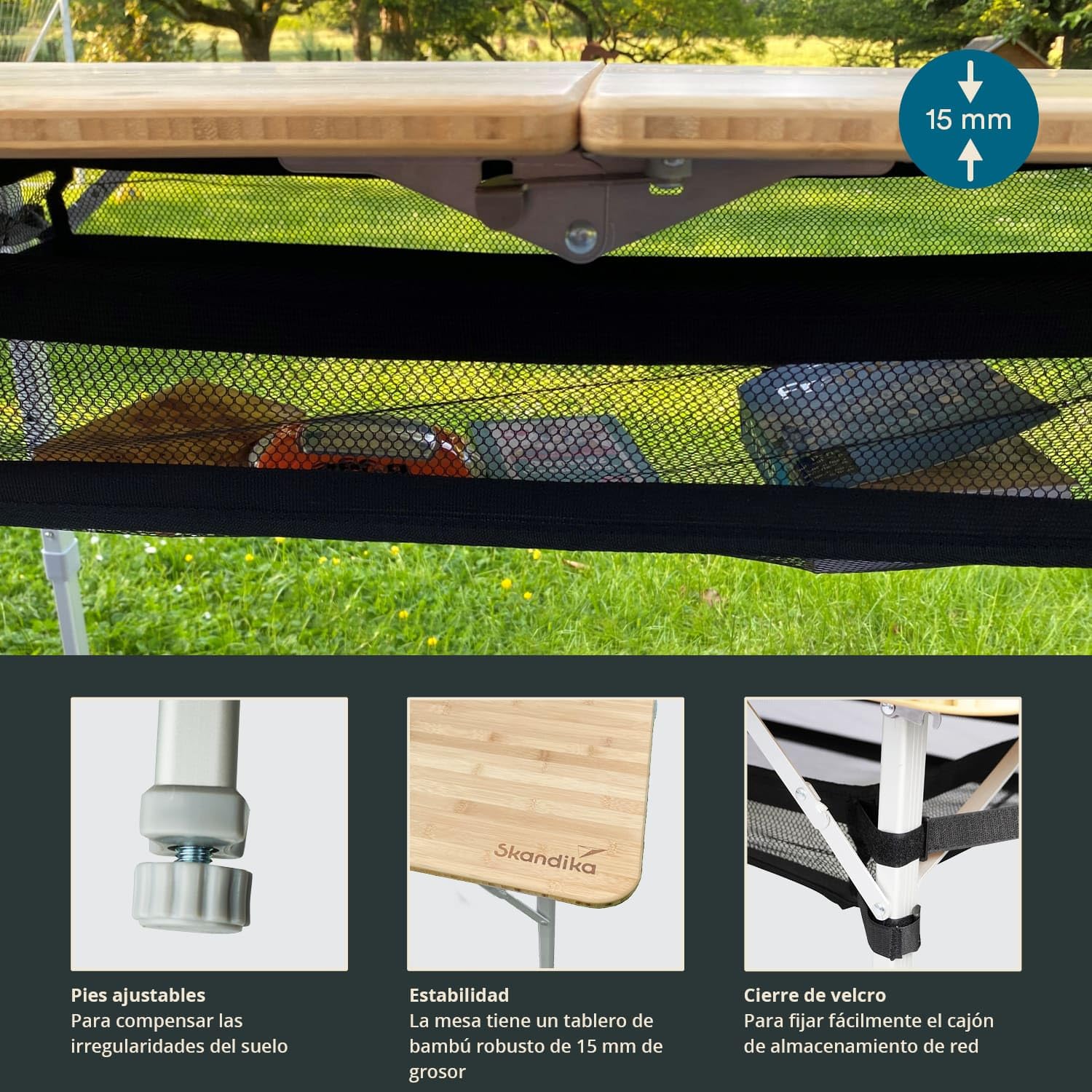 Mesa De Camping Plegable Skandika Tolja Mesa De Camping De