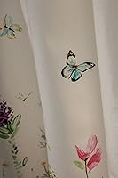 Vista 8 de Juego de cortinas de cocina Maison d' Hermine para ventanas 100% algodón Juego de cortinas y cenefas de cocina para el hogar [2 niveles