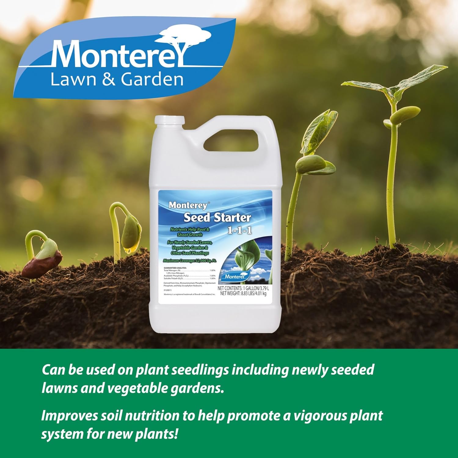 Monterey 1gal Concentrate Seed Starter 1-1-1