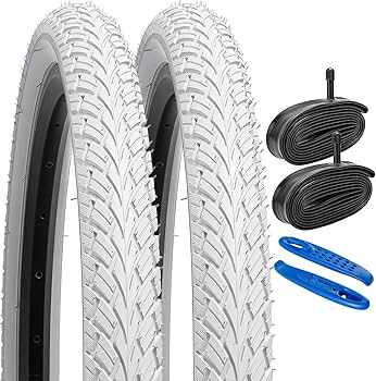 Amazon | YunSCM 2本セット,20 1.75 自転車タイヤ ホワイト,20x1.75 47