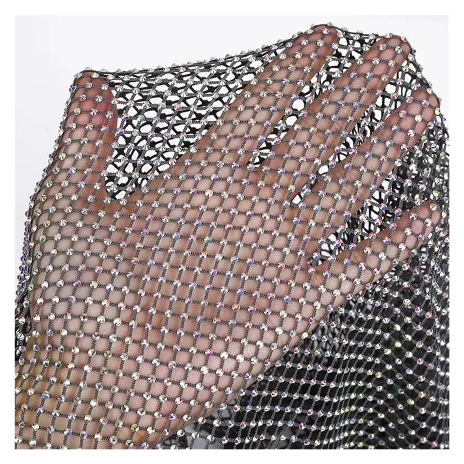Mesh Fabric Fabric, Net Fabric for Sewing - Multicolor, Multiple Sizes(Black,1.5 Meters)