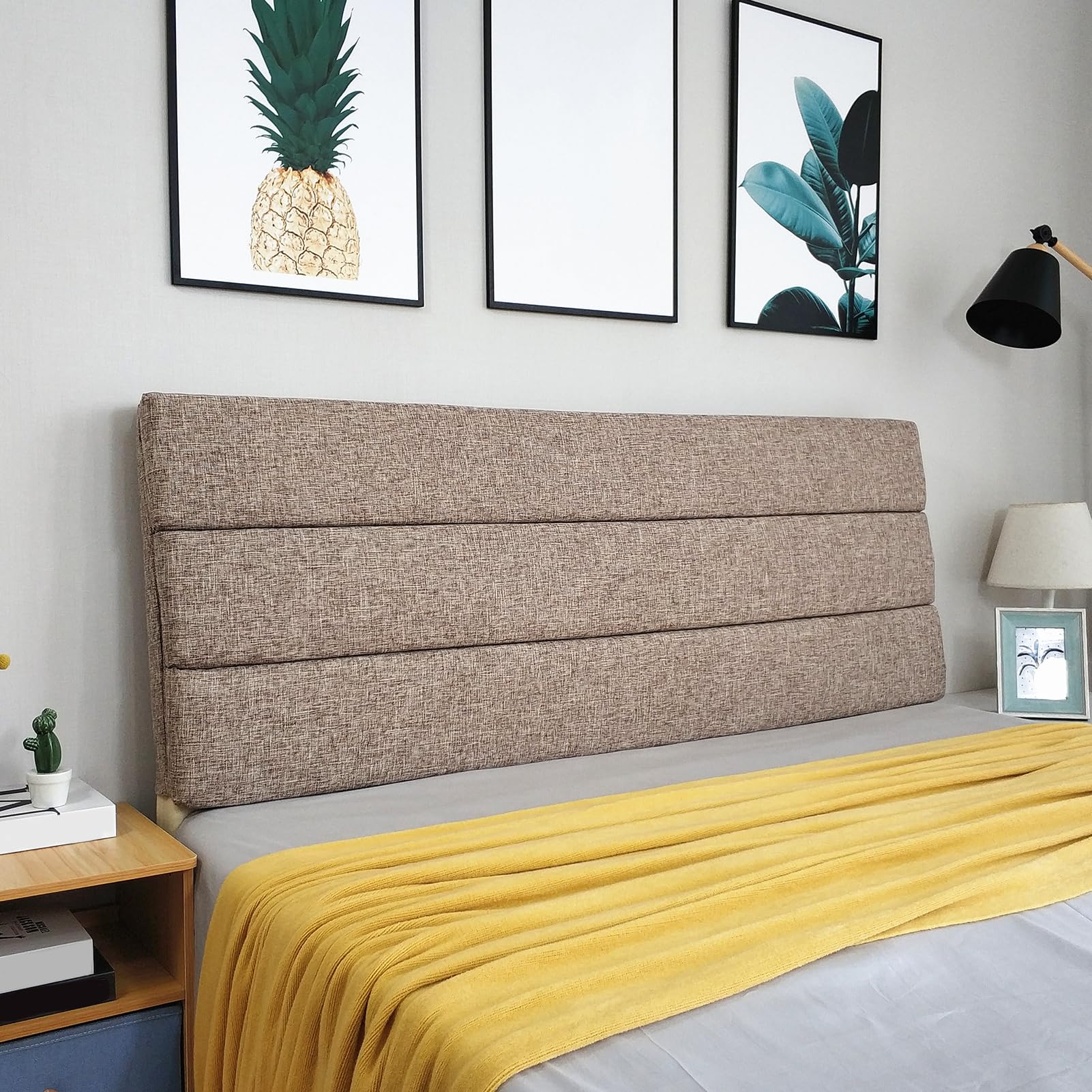 Amazon.com: ZZYK Coffee,Straps/59x23x2In,Upholstered Linen