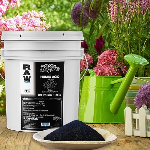 Miniatura 5 de RAW Ácido húmico 25 libras - 59% con 4% de potasio - Supercarga la fertilidad del suelo, el crecimiento de las plantas y los rendimientos