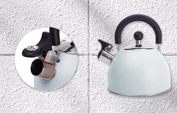 RHP Induction Stainless Steel Kettle with Whistle (2.5 L) I Whistle Kettle Whistling Kettle Tea Kettle - For All Hobs - Kitchen & Camping - Heat Resistant & Non-Slip Design - for Tea Coffee (Purple)