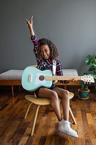 Miniatura 9 de Loog Pro VI - Guitarra acústica para niños para principiantes, tamaño compacto a partir de 9 años, aplicación de aprendizaje y lecciones incluidas