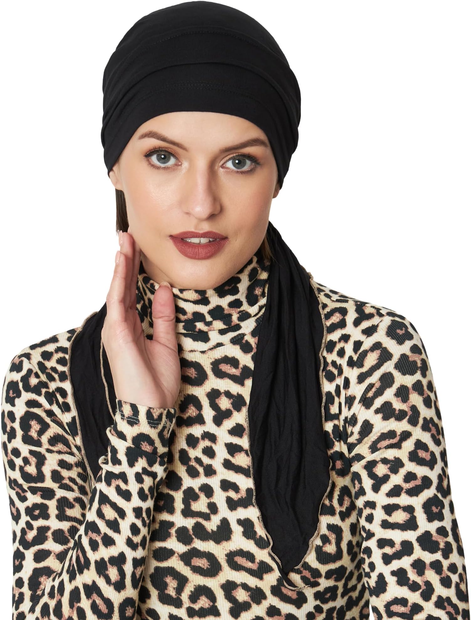 Women Bamboo Pre Tie Scarf (HS107 Multicolor)
