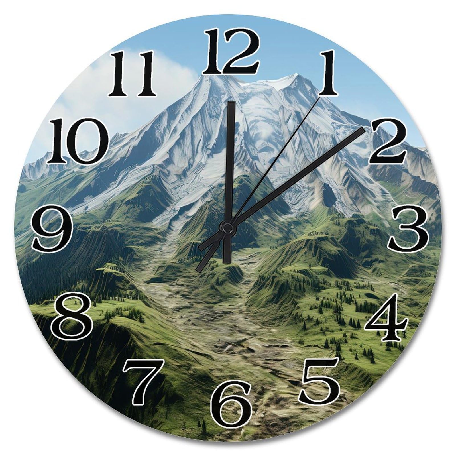 Horloge murale de 38 cm motif parc national de style rustique