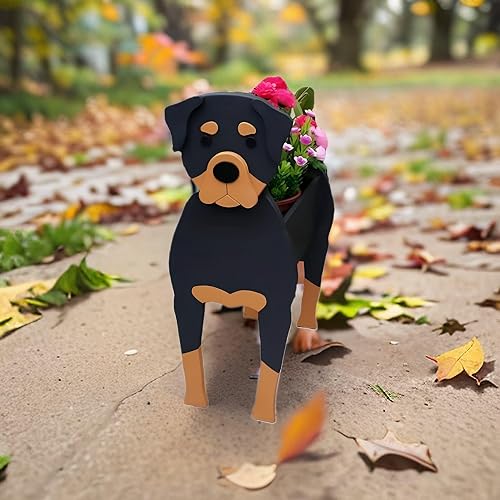Miniatura 7 de Macetero para perros, maceta con forma de animal, macetas de jardín para suculentas de primera calidad, diseño lindo de perro, contenedor de