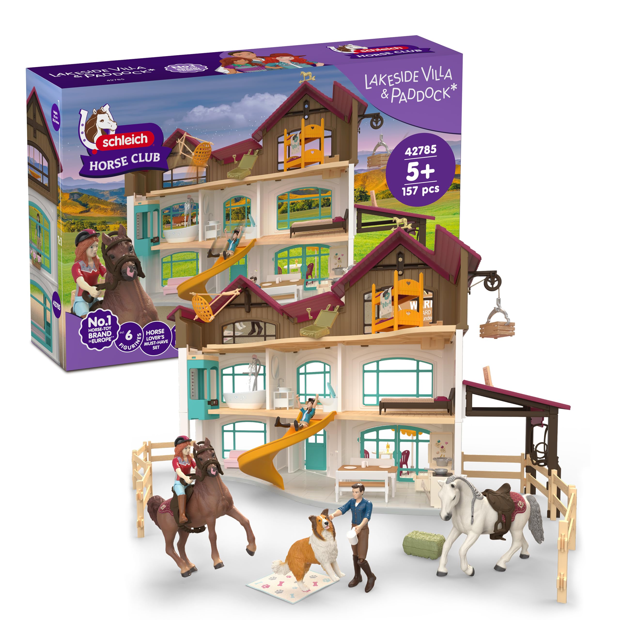 Horse Club - 157Pc Lakeside Mansion With Stable - Kids 5+ | 42785