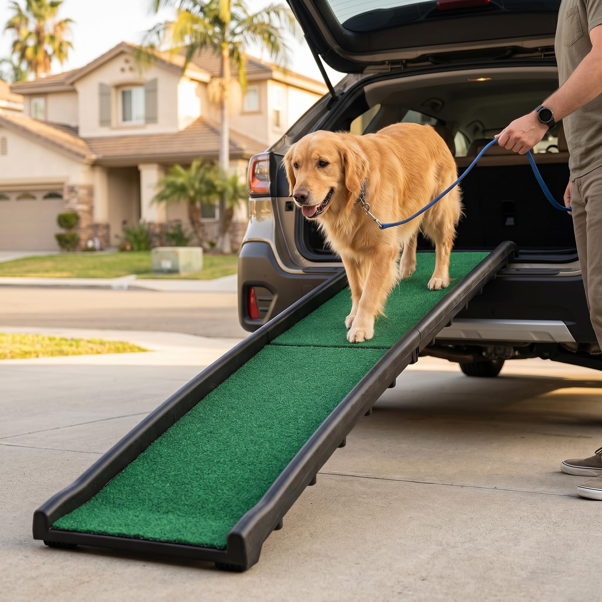 Amazon.com: PawStep 51114 Pet Ramp with Poly Grass - Folding