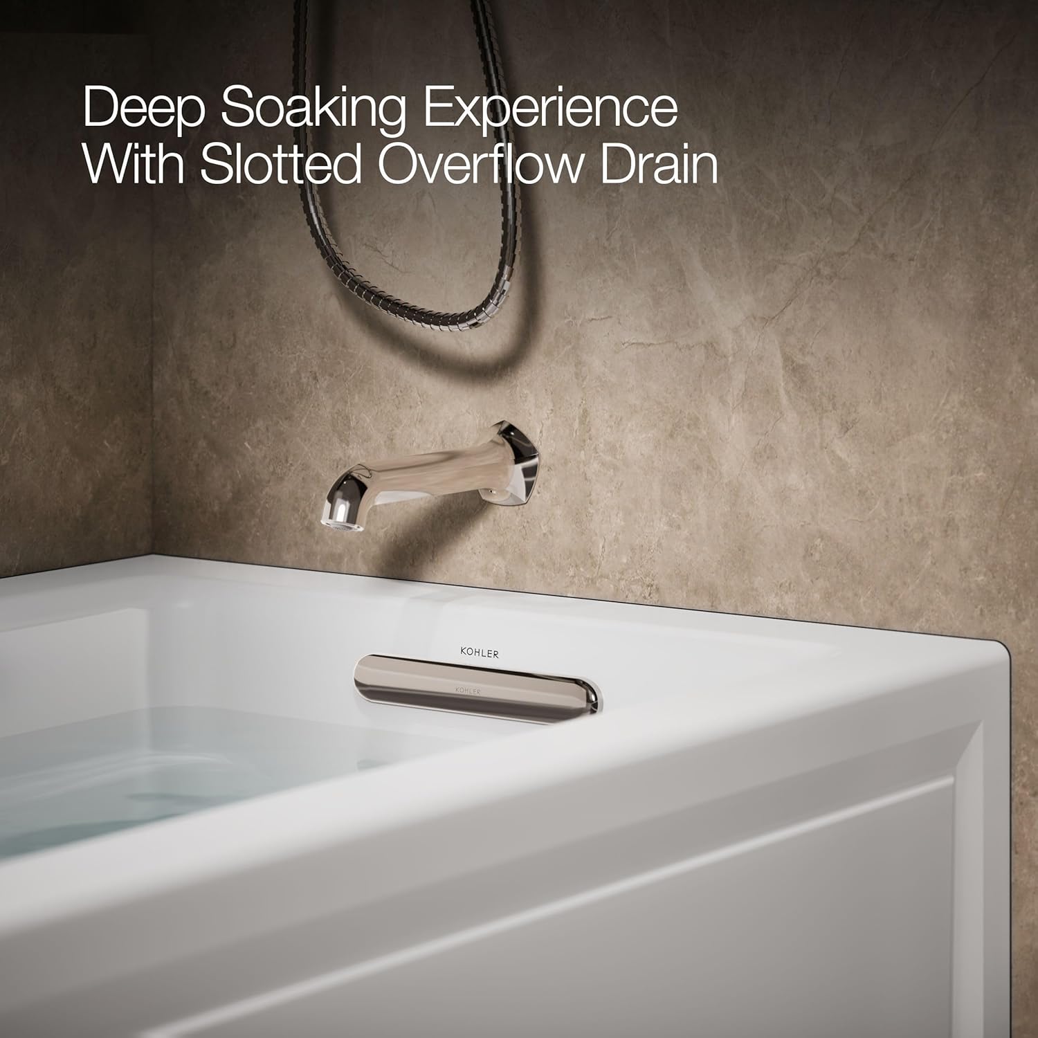Kohler K-1122-GHRA-0 Archer Bathtub, White