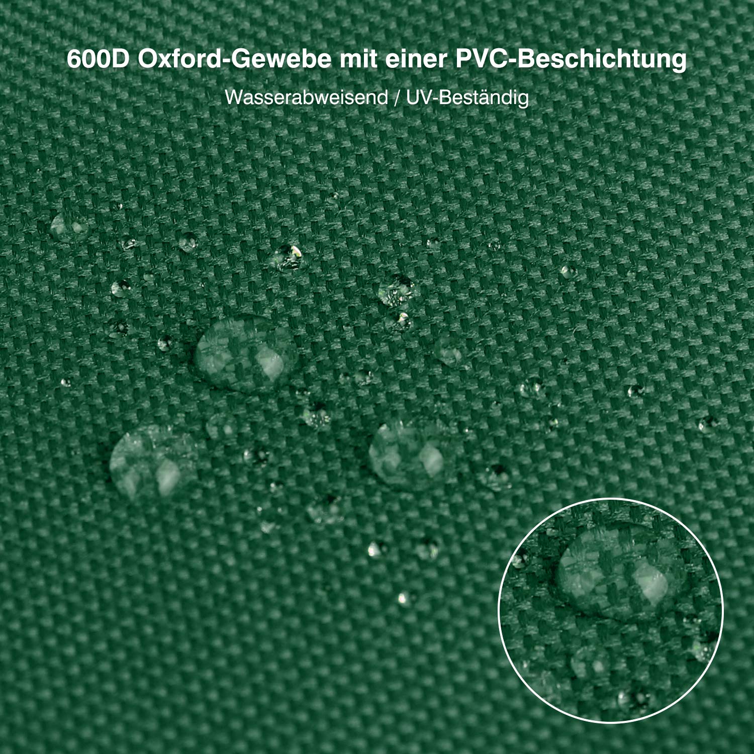 SALCAR Borsa contenitiva Oxford 600D, resistente, anti-lacera, impermeabile, con cerniera e maniglie, per materassi, cuscini, coperte, piumini, verde