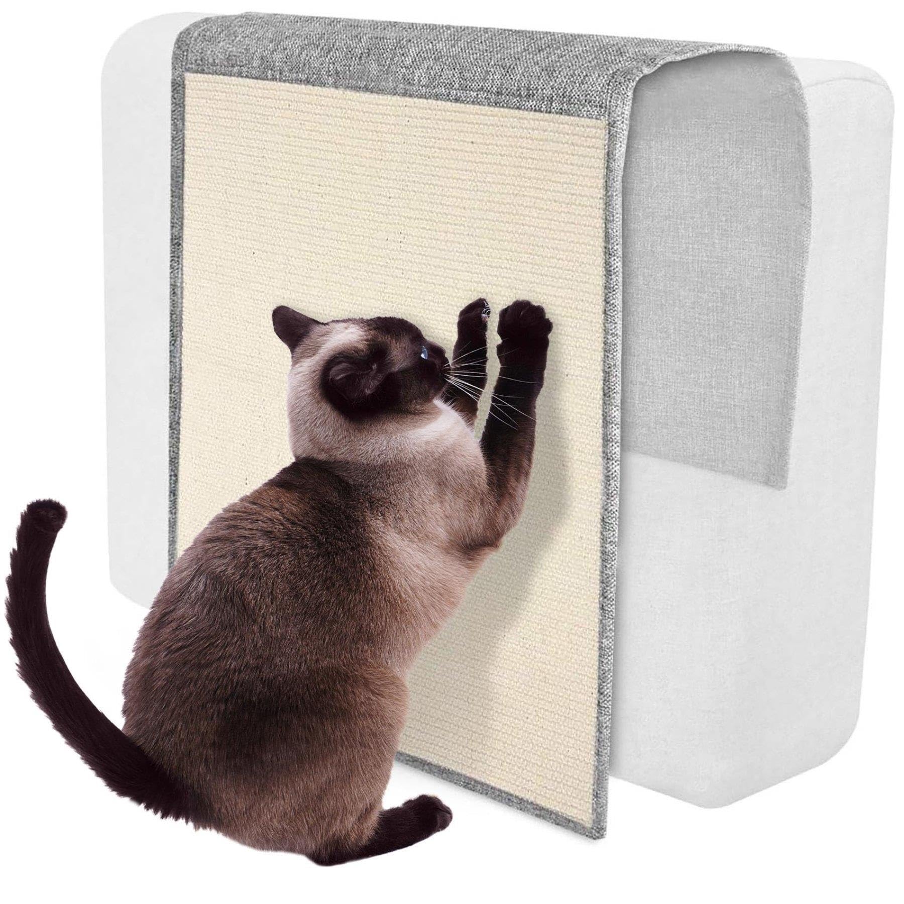 Cat Scratch Mat Natural Sisal Mat for Indoor Cats Grinding Claws Nails for Rug Carpet Couch Furniture Sofa Protection Mat Delighted Kitty Pet Activity Play Fun