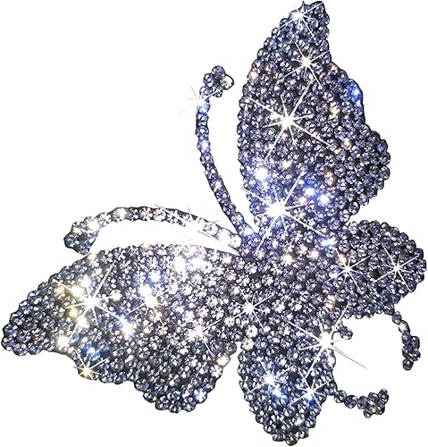 Calcomanías de cristal para decoración de automóvil, calcomanías de mariposa con diamantes de imitación de cristal, para decorar autos, parachoques,