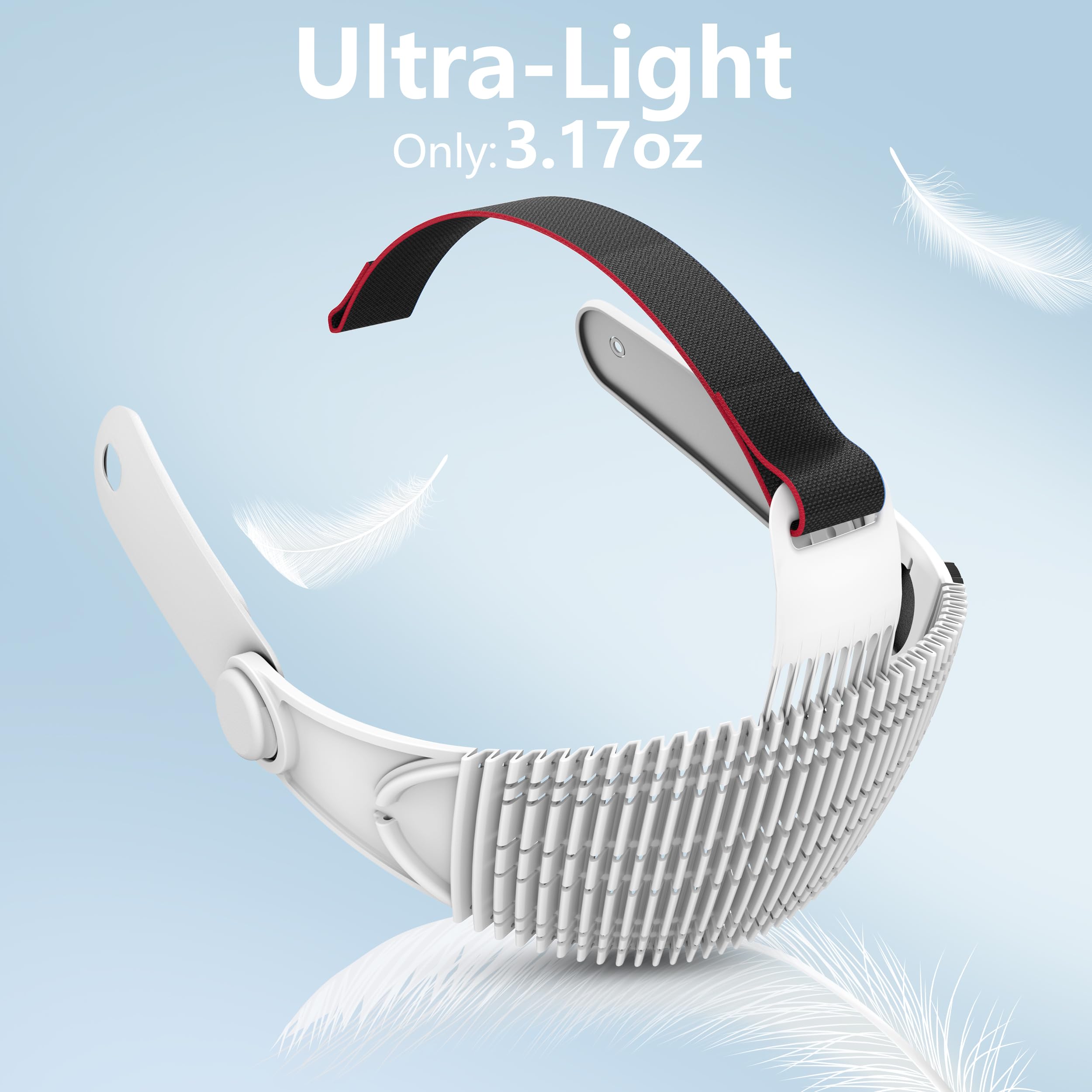 APEXINNO Cinghia per testa Meta Quest 3/Quest 3S ultra leggera 89,9 g regolabile